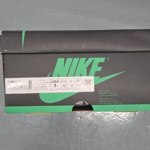 Nike Black Shoe Box with Green Logo